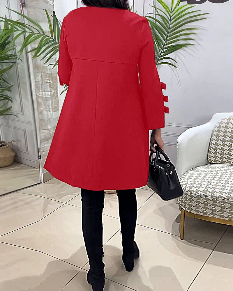 Vestido casual con mangas largas