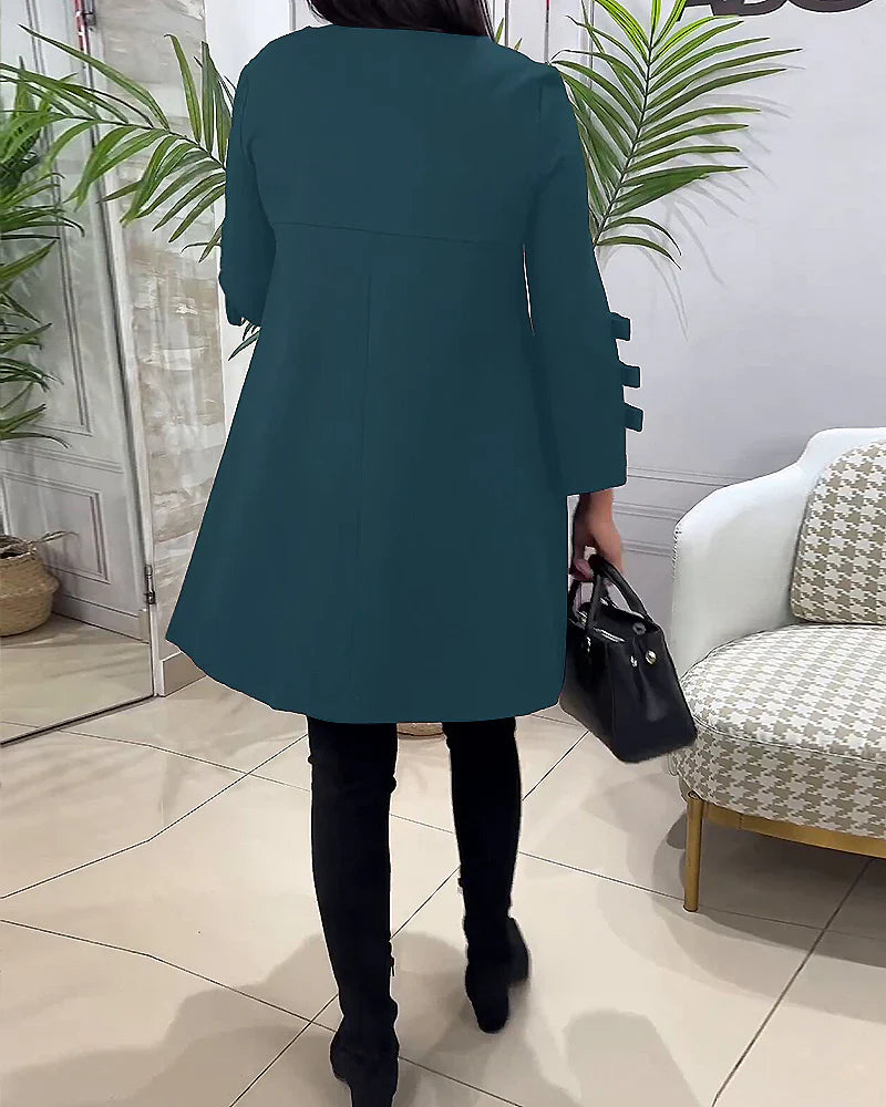 Vestido casual con mangas largas