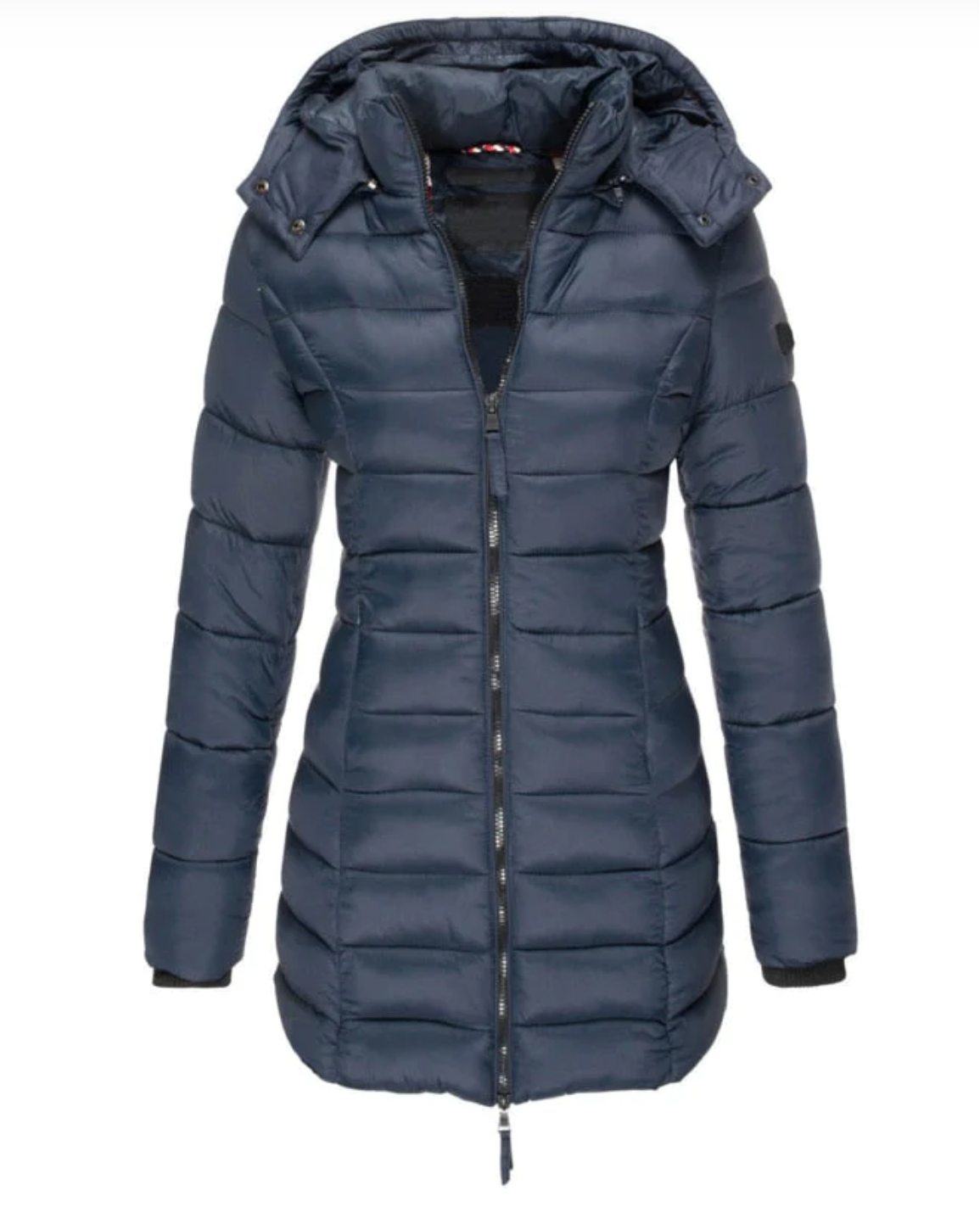 Plumífero para mujer Elisa - Abrigo para mujer con plumas, chaqueta acolchada con capucha
