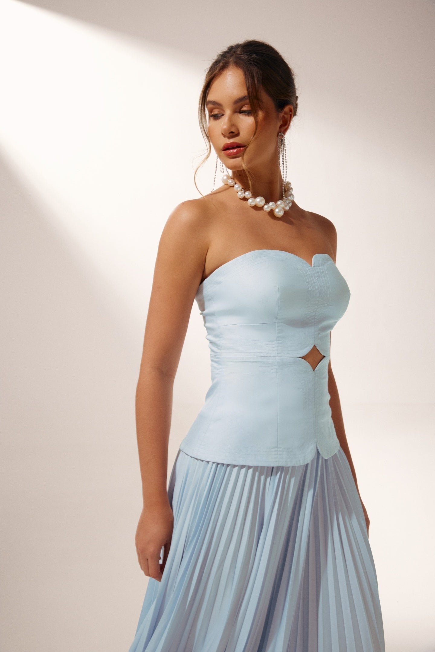 Luci- Vestido celeste chic