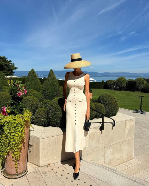 Fiona | Knit Sleeveless Maxi Dress