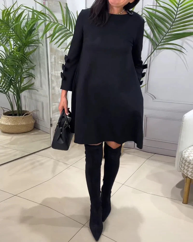 Vestido casual con mangas largas