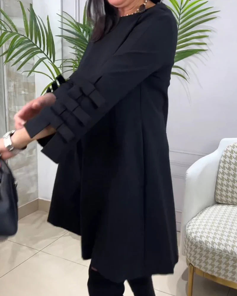 Vestido casual con mangas largas