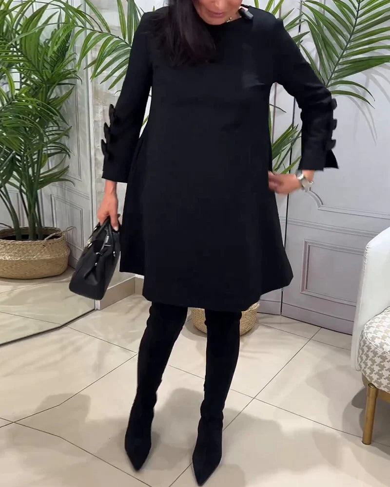 Vestido casual con mangas largas