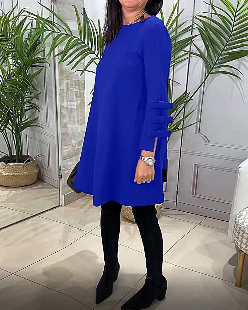 Vestido casual con mangas largas