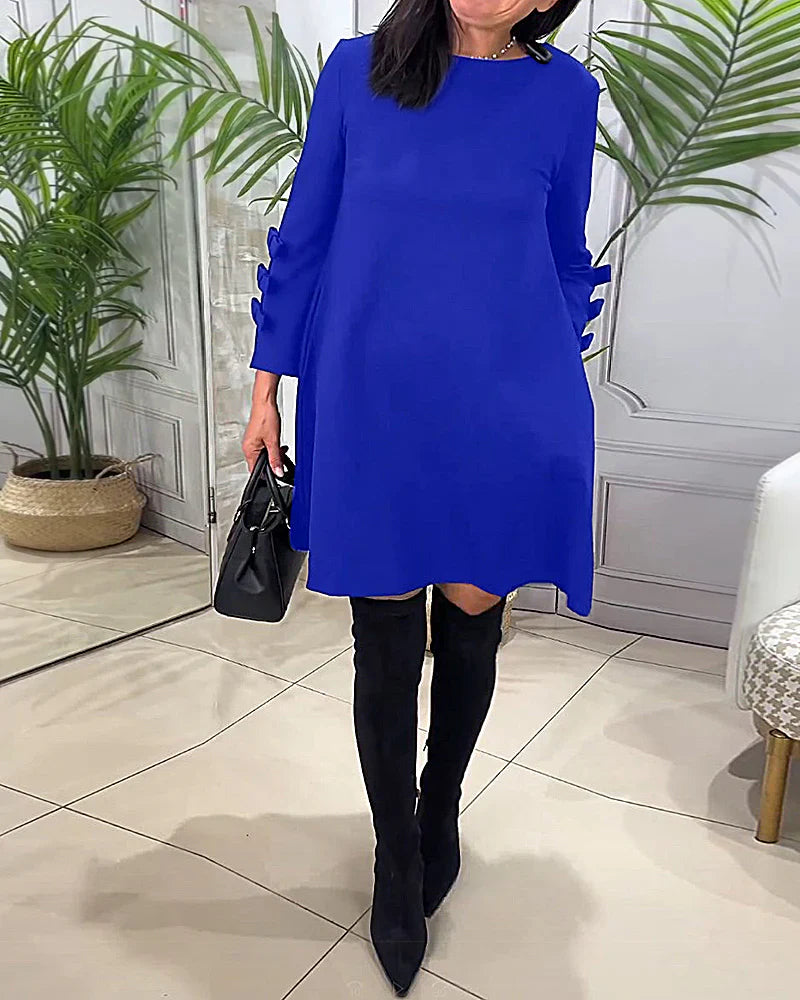 Vestido casual con mangas largas