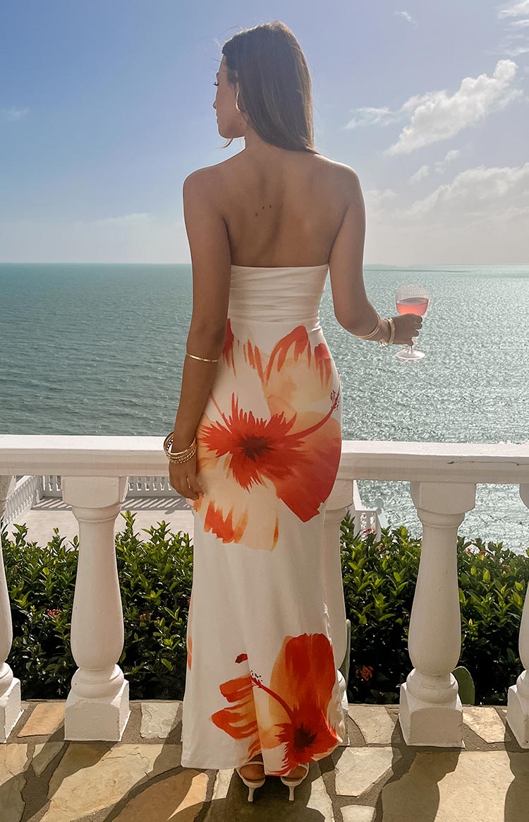 Kaliyah | Floral Print Maxi Dress