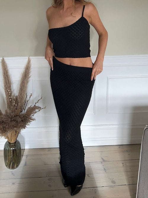 Maddy knitted skirt - Black