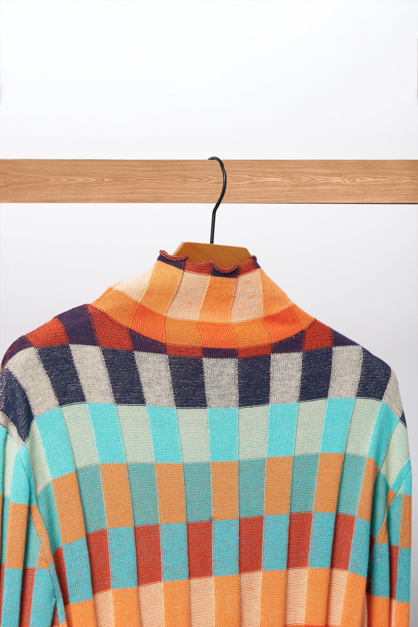 Anna - Cashmere Couture Cuello alto patchwork