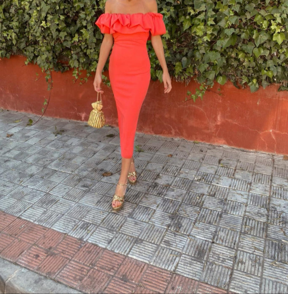 Adaya - Vestido midi sin mangas