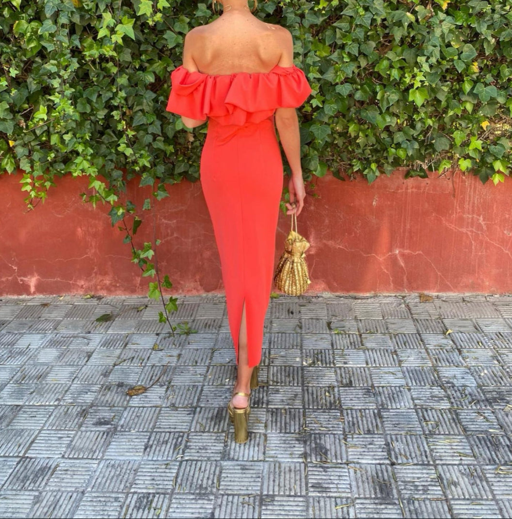 Adaya - Vestido midi sin mangas