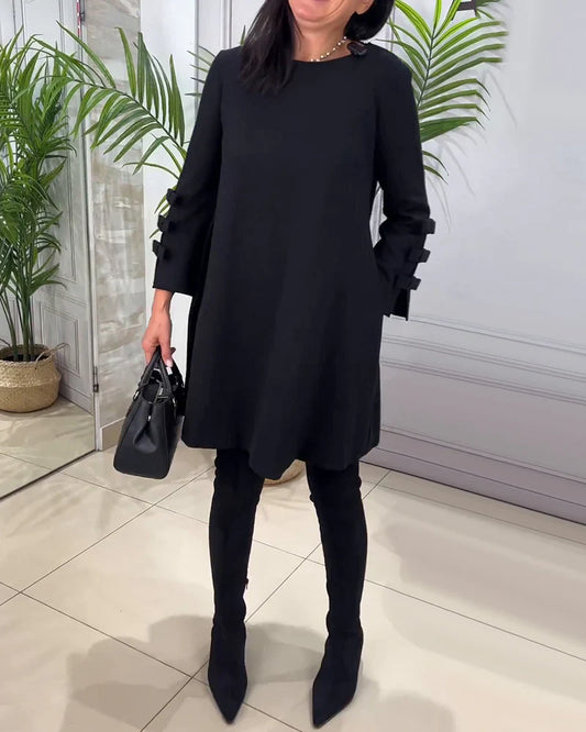 Vestido casual con mangas largas