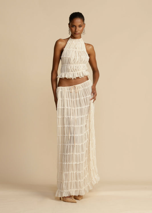 Conjunto de Top Halter y Falda Juliette
