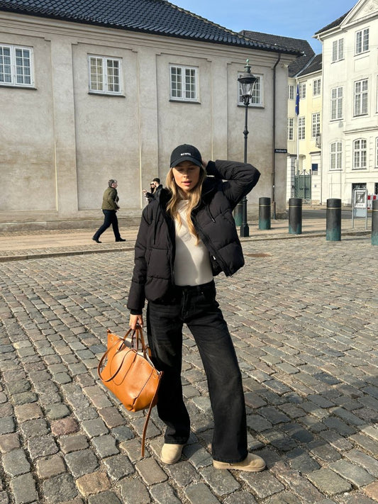 Aijo puffer jacket - Black