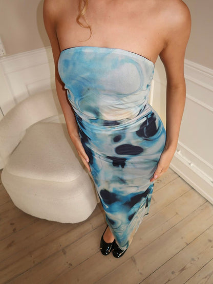 Camille tube dress - Blue
