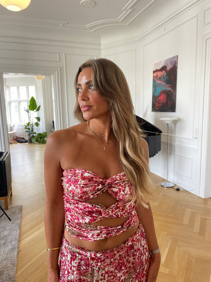 Sage flowers top - Pink
