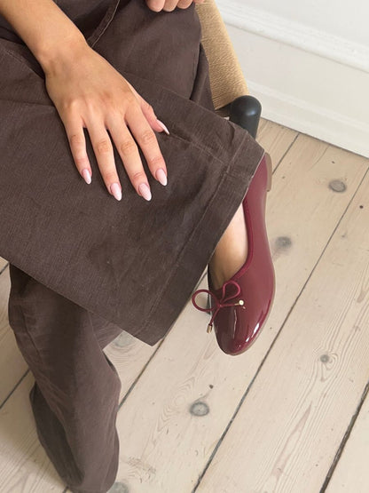 Oline ballerina - Dark red