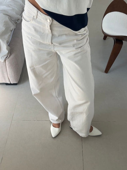 Olivia ballerina - White