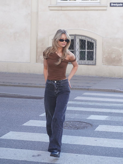 Paola top - Brown