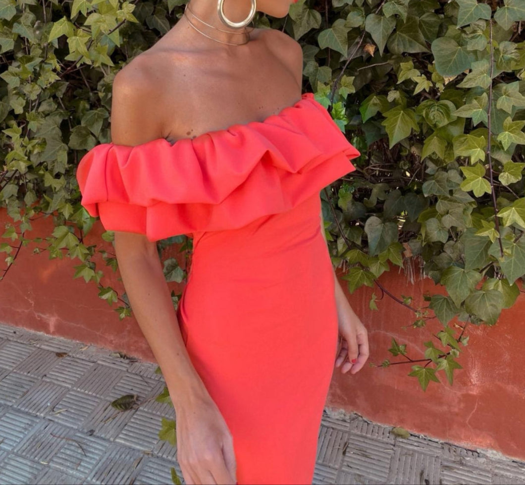Adaya - Vestido midi sin mangas