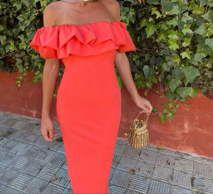 Adaya - Vestido midi sin mangas